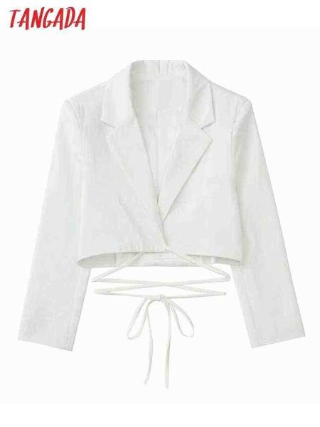 suit tangada women fashion white cropped blazer coat with slash vintage long sl, White;black
suit tangada women fashion white cropped blazer coat with slash vintage long sl, White;black