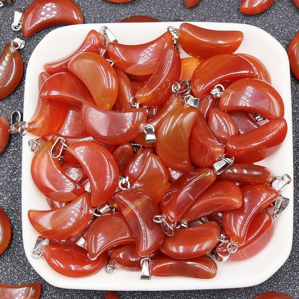 mini moon shape charms natural red agate stone pendant jewelry accessories making necklace wholesale, Bronze;silver
mini moon shape charms natural red agate stone pendant jewelry accessories making necklace wholesale, Bronze;silver