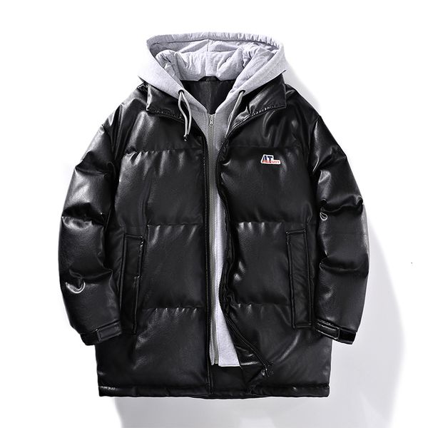 men's down parkas winter warm thicken leather bubble jacket outdoor travel windproof parkas plus size thicken hooded puffer jacket for, Black
men's down parkas winter warm thicken leather bubble jacket outdoor travel windproof parkas plus size thicken hooded puffer jacket for, Black