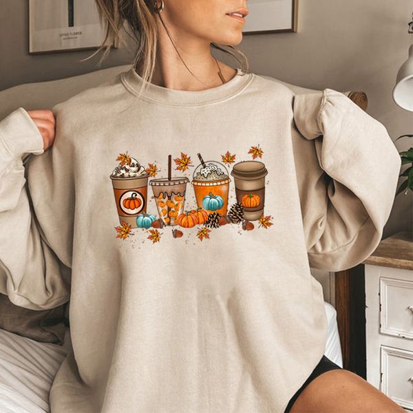 women's hoodies sweatshirts fall coffee sweater cute sweatshirt lover hoodie thanksgiving pumpkin latte drink cup 221128, Black
women's hoodies sweatshirts fall coffee sweater cute sweatshirt lover hoodie thanksgiving pumpkin latte drink cup 221128, Black