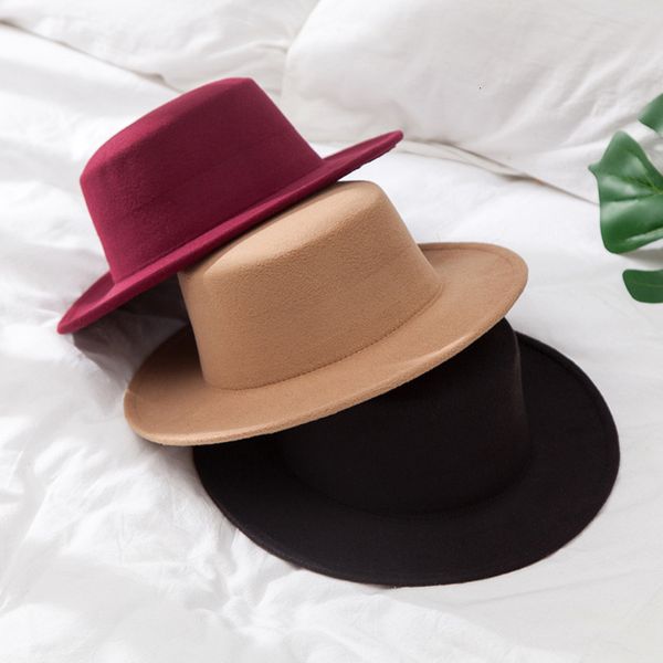 wide brim hats bucket flat fedoras for women classic british jazz cap imitation woolen ladies caps church derby hat gorras 221129, Blue;gray
wide brim hats bucket flat fedoras for women classic british jazz cap imitation woolen ladies caps church derby hat gorras 221129, Blue;gray
