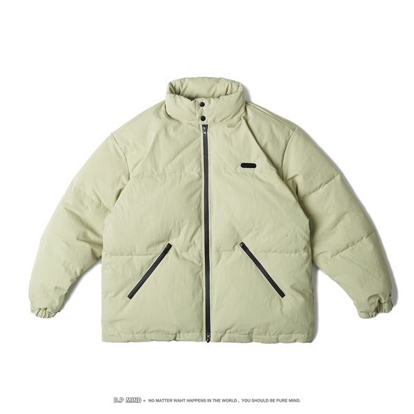 men's down parkas japanese winter windbreaker jacket classic neutral thick cotton green loose casual couple 221128, Black
men's down parkas japanese winter windbreaker jacket classic neutral thick cotton green loose casual couple 221128, Black