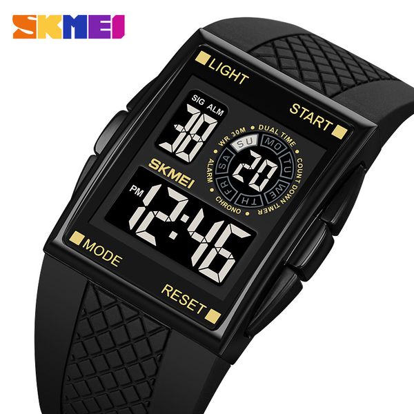 wristwatches skmei fashion digital watch men led light electronic movement male clock sport 3bar waterproof countdown wristwatch reloj hombr, Slivery;brown
wristwatches skmei fashion digital watch men led light electronic movement male clock sport 3bar waterproof countdown wristwatch reloj hombr, Slivery;brown