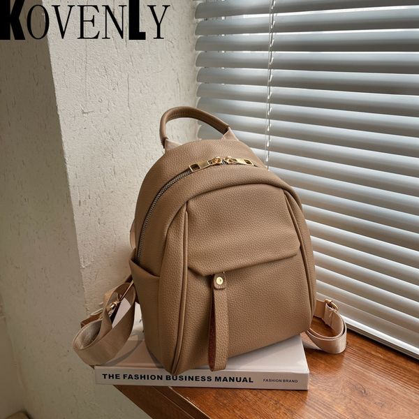 school bags waterproof solid color leather women backpack college style travel rucksack for teenage girl boys 221129 
school bags waterproof solid color leather women backpack college style travel rucksack for teenage girl boys 221129