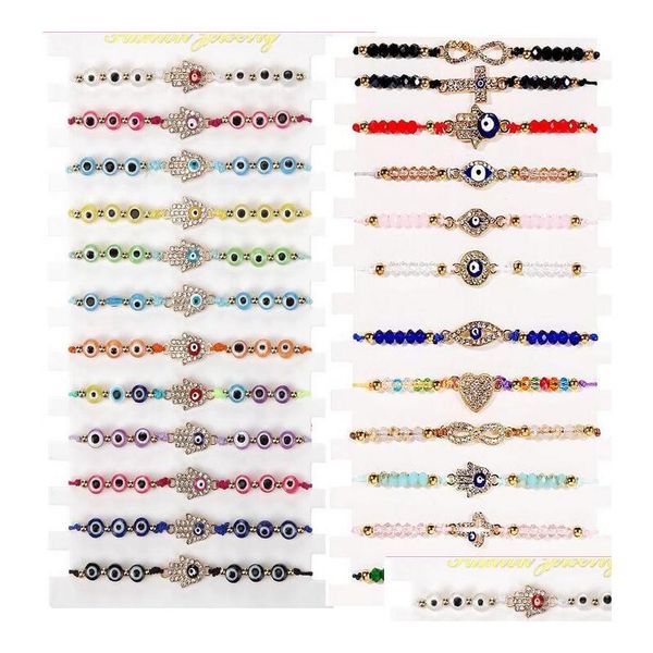 charm bracelets 12pcs/set blue evil eye hand woven bracelet for women crystal cross heart turtle charm beads rope string chain adjus dhva8, Golden;silver
charm bracelets 12pcs/set blue evil eye hand woven bracelet for women crystal cross heart turtle charm beads rope string chain adjus dhva8, Golden;silver