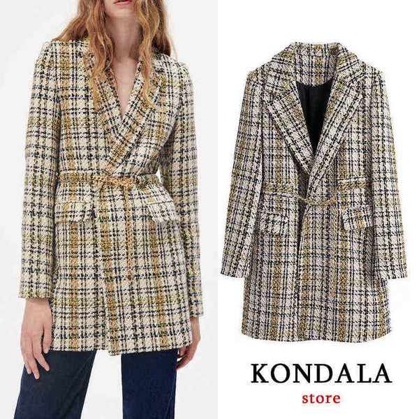 kondala za 2021 office lady plaid loose women blazer long sleeves v neck pockets sharpening casual long jacket female elegant outfit j220813, White;black
kondala za 2021 office lady plaid loose women blazer long sleeves v neck pockets sharpening casual long jacket female elegant outfit j220813, White;black