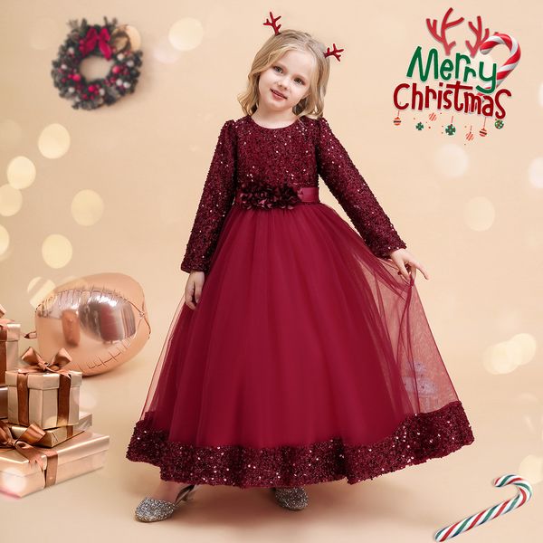 16050 christmas dress for girl green sequins princess long sleeve party dress children bowknot tutu ball gown dresses, Red;yellow
16050 christmas dress for girl green sequins princess long sleeve party dress children bowknot tutu ball gown dresses, Red;yellow