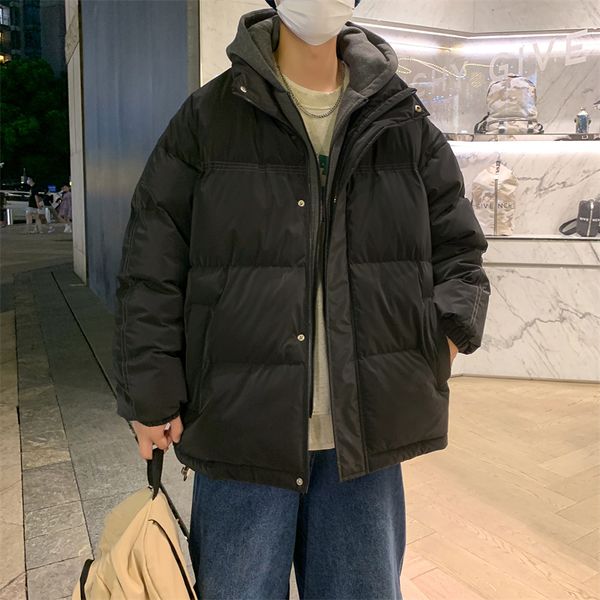 men's down parkas winter outdoor waterproof ski coat korean version harajuku fashion worn hooded puffer jacket streetwear bubble 221128, Black
men's down parkas winter outdoor waterproof ski coat korean version harajuku fashion worn hooded puffer jacket streetwear bubble 221128, Black