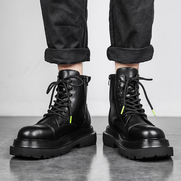 boots mens fashion punk party dress platform boots genuine leather shoes youth handsome cowboy boot spring autumn ankle botas man 221128, Black
boots mens fashion punk party dress platform boots genuine leather shoes youth handsome cowboy boot spring autumn ankle botas man 221128, Black