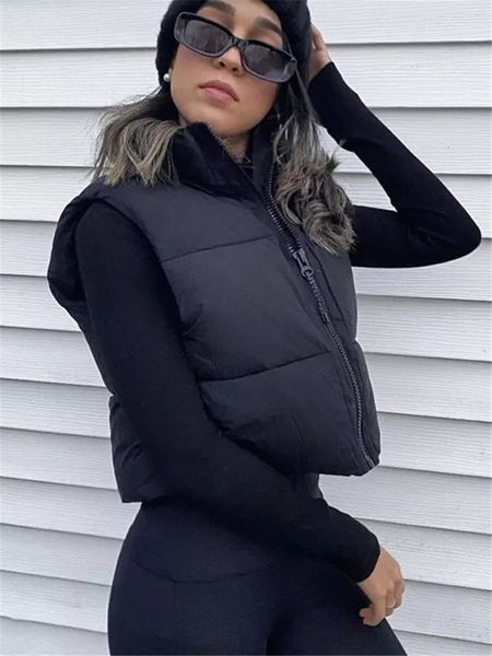 women's vests casual woman black loose short vest female fashion oversized solid color tank ladies basic warm sleeveless jacket 221129, Black;white
women's vests casual woman black loose short vest female fashion oversized solid color tank ladies basic warm sleeveless jacket 221129, Black;white