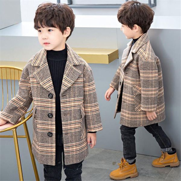 coat plus cotton jacket for boys woolen coat for autumn fashion plaid turn collar singlebreasted kids trench clothes 90160 221129, Blue;gray
coat plus cotton jacket for boys woolen coat for autumn fashion plaid turn collar singlebreasted kids trench clothes 90160 221129, Blue;gray