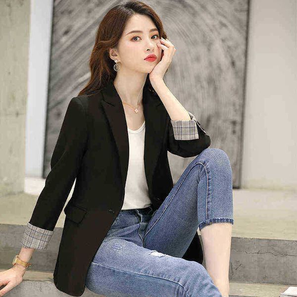 peonfly women elegant long sleeve single button blazer jacket casual black female chic office lady blazer outfit jacket female j220813, White;black
peonfly women elegant long sleeve single button blazer jacket casual black female chic office lady blazer outfit jacket female j220813, White;black
