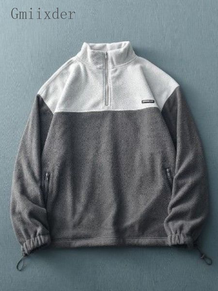 men's hoodies sweatshirts splicing lapel shirt autumn winter oversize warm half zipper lamb' sweatshirt harajuku cityboy thickened, Black
men's hoodies sweatshirts splicing lapel shirt autumn winter oversize warm half zipper lamb' sweatshirt harajuku cityboy thickened, Black