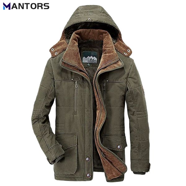 mens down parkas mantors winter warm thick parka military cargo jacket hooded windproof outerwear coat casual jackets size 6xl 221129, Black
mens down parkas mantors winter warm thick parka military cargo jacket hooded windproof outerwear coat casual jackets size 6xl 221129, Black