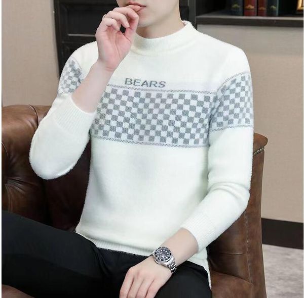 men's sweaters mink designer luxury oneck brand new fashion knit streetwear pullover sweater casual jumper mens clothes, White;black
men's sweaters mink designer luxury oneck brand new fashion knit streetwear pullover sweater casual jumper mens clothes, White;black