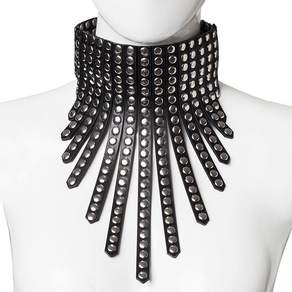costume accessories new goth punk black leather collar choker necklace gothic fashion cool clothing necklace for women jewelry, Silver
costume accessories new goth punk black leather collar choker necklace gothic fashion cool clothing necklace for women jewelry, Silver