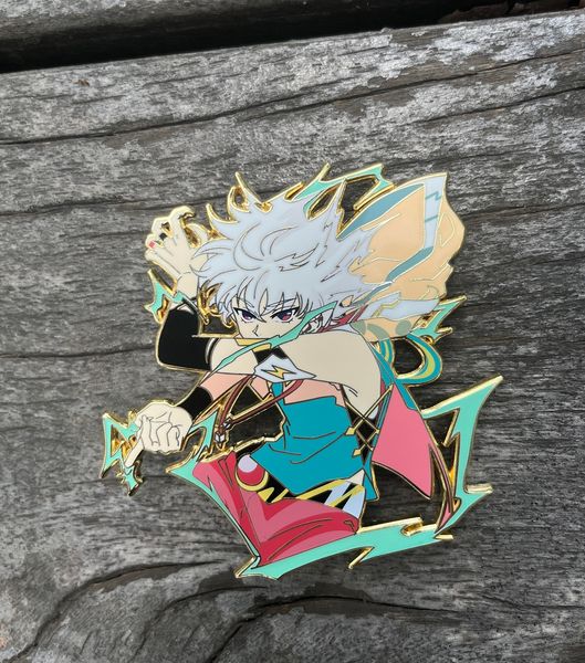 pins brooches hunterxhunter kurapika killua hard enamel pin 80mm metal badge cosplay brooch fans collection gift 221128, Gray
pins brooches hunterxhunter kurapika killua hard enamel pin 80mm metal badge cosplay brooch fans collection gift 221128, Gray