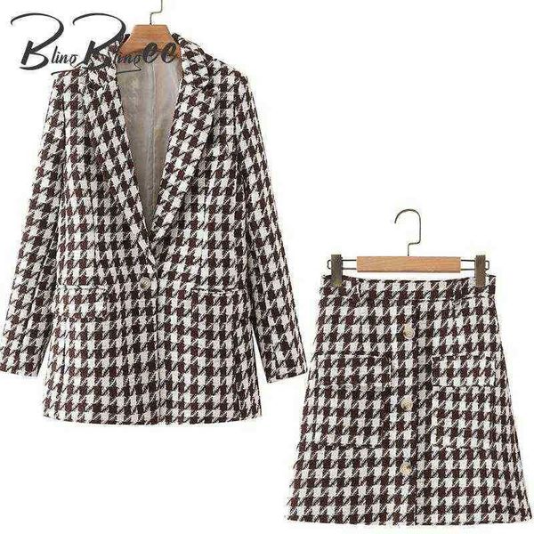 blingblingee autumn winter tweed wool houndstooth blazers suits women casual 2 piece sets jacket high waist mini skirt 2022 j220813, White;black
blingblingee autumn winter tweed wool houndstooth blazers suits women casual 2 piece sets jacket high waist mini skirt 2022 j220813, White;black