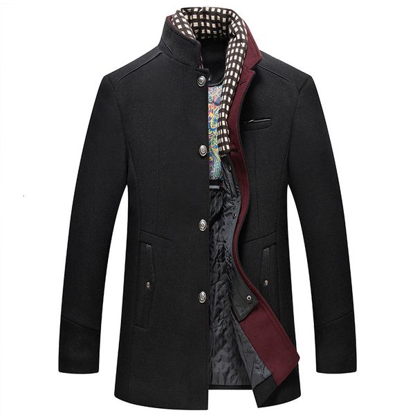 mens wool blends trench coat manteau homme autumn and wintermens slim fit double collar business casual thickened warmth woolen tweed s3xl 2, Black
mens wool blends trench coat manteau homme autumn and wintermens slim fit double collar business casual thickened warmth woolen tweed s3xl 2, Black