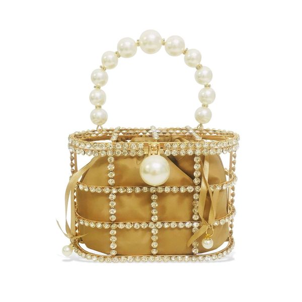 evening bags luxury hollow pearl handle diamond bucket women handbags birdcage crystal ladies gold wedding party purses 221128
evening bags luxury hollow pearl handle diamond bucket women handbags birdcage crystal ladies gold wedding party purses 221128