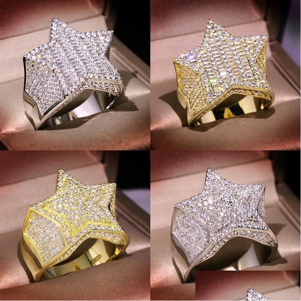 with side stones mens gold ring stones fivepointed star fashion hip hop sier rings jewelry drop delivery dhs9d, Silver
with side stones mens gold ring stones fivepointed star fashion hip hop sier rings jewelry drop delivery dhs9d, Silver