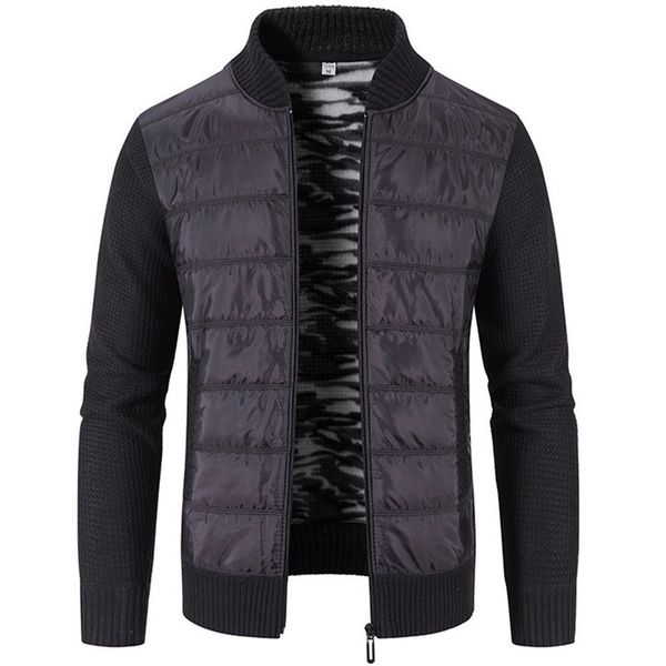 mens down parkas cardigan sweater spring and autumn korean loose wearing winter thickened splicing coat 221129, Black
mens down parkas cardigan sweater spring and autumn korean loose wearing winter thickened splicing coat 221129, Black
