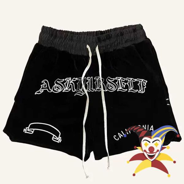 men's shorts ask askyurself og boxing shorts men women 1 1 high-quality black askyurself shorts breeches t221129 t221129, White;black