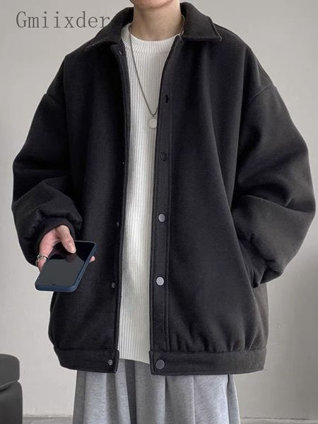 men's jackets winter casual woolen coat korean loose thickened hong kong style trend youth button up lapel varsity 221129, Black;brown
men's jackets winter casual woolen coat korean loose thickened hong kong style trend youth button up lapel varsity 221129, Black;brown