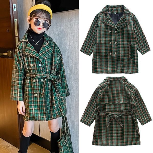 coat teen girls jacket fashion plaid wool blend coat long doublebreasted kids outerwear autumn winter clothes for girls 6 8 10 12 14 221128, Blue;gray
coat teen girls jacket fashion plaid wool blend coat long doublebreasted kids outerwear autumn winter clothes for girls 6 8 10 12 14 221128, Blue;gray