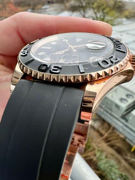 luxury 40mm wristwatches 18k everose gold black ceramic watch 116655 men automatic wristwatch fashion men's diver watch, Slivery;brown
luxury 40mm wristwatches 18k everose gold black ceramic watch 116655 men automatic wristwatch fashion men's diver watch, Slivery;brown