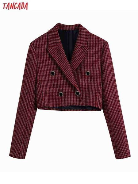 suit tangada women vintage red tweed blazer female long sleeves elegant jacket, White;black
suit tangada women vintage red tweed blazer female long sleeves elegant jacket, White;black
