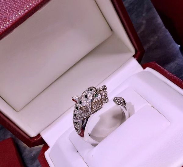 band rings designer ring leopard head personality diamond imported from australia aurous gold material, Silver
band rings designer ring leopard head personality diamond imported from australia aurous gold material, Silver