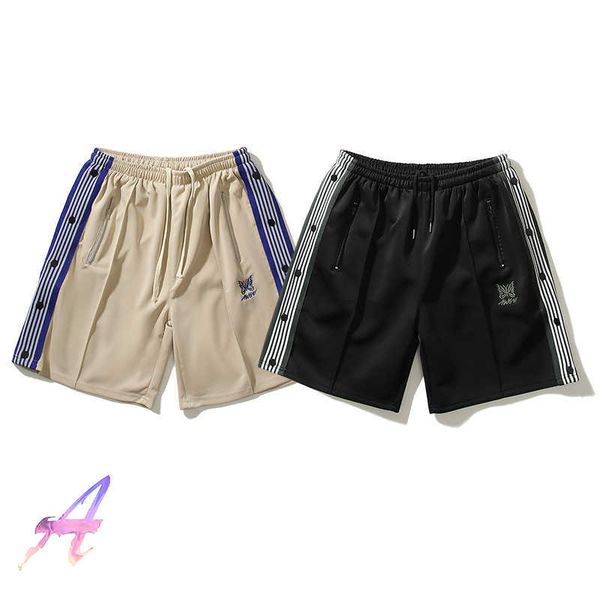 men's shorts needles awge shortsembroidered butterfly button stripe track breeches men women needles shorts t221129, White;black
men's shorts needles awge shortsembroidered butterfly button stripe track breeches men women needles shorts t221129, White;black