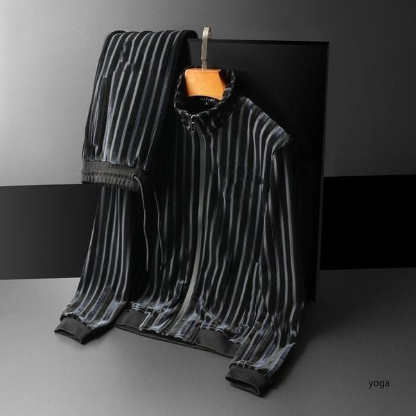 men's tracksuits velvet black men tracksuit autumn and winter men's fashion personality men's longsleeved trendy casual sport, Gray
men's tracksuits velvet black men tracksuit autumn and winter men's fashion personality men's longsleeved trendy casual sport, Gray