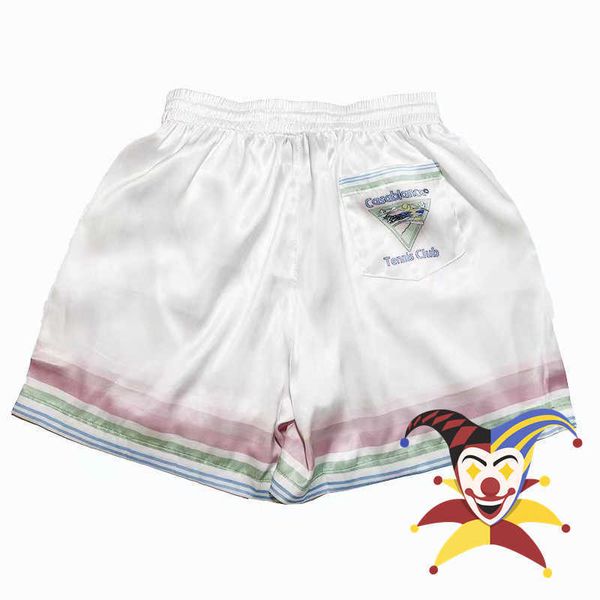 men's shorts 2022ss casablanca silk shorts men women white rainbow printing drawstring shorts breeches t221129 t221129, White;black
men's shorts 2022ss casablanca silk shorts men women white rainbow printing drawstring shorts breeches t221129 t221129, White;black