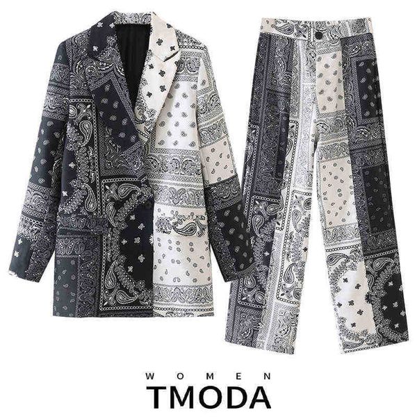 suit tmoda2047 2022 fall woman casual paisley print patchwork loose blazers jac, White;black
suit tmoda2047 2022 fall woman casual paisley print patchwork loose blazers jac, White;black