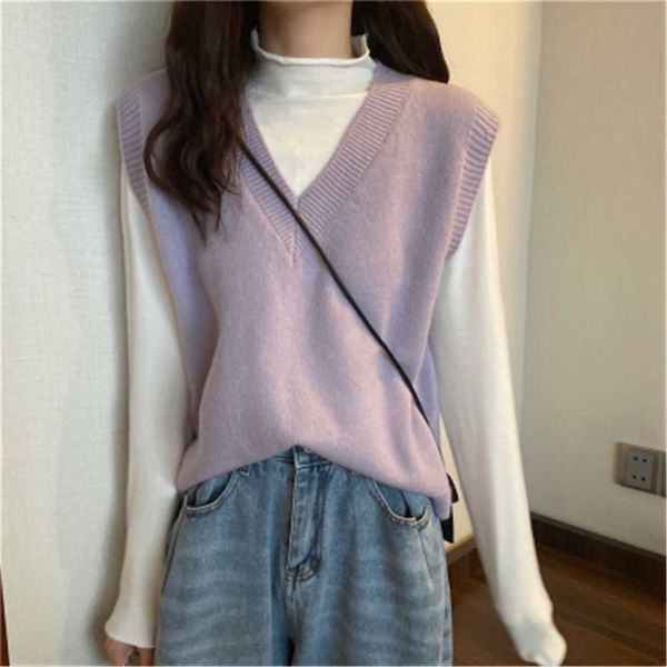 women's sweaters 2021 spring autumn new solid basic tank vhals knitted vest women casual loose sleeveless sweater fashion new j220915, White;black
women's sweaters 2021 spring autumn new solid basic tank vhals knitted vest women casual loose sleeveless sweater fashion new j220915, White;black