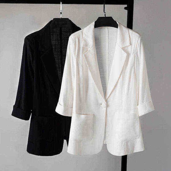 peonfly casual solid color single button pockets blazer women elegant office ladies blazer new spring autumn jacket j220813, White;black
peonfly casual solid color single button pockets blazer women elegant office ladies blazer new spring autumn jacket j220813, White;black