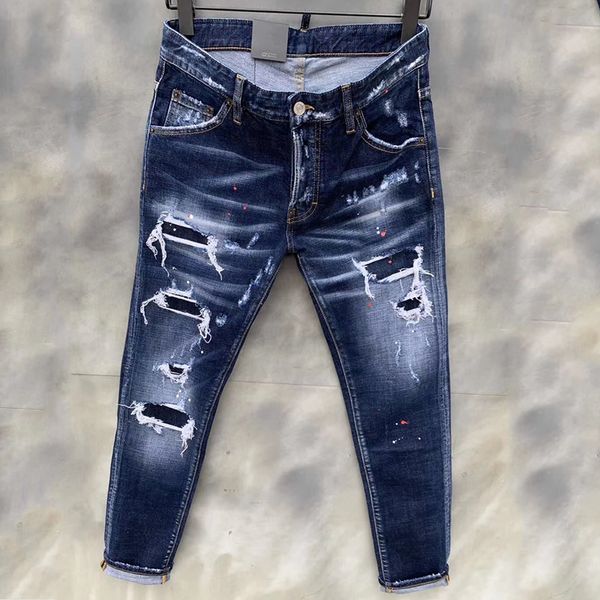 men's jeans 2022 starbags dsq trendy straight legs slim ripped water wash jeans men, Blue
men's jeans 2022 starbags dsq trendy straight legs slim ripped water wash jeans men, Blue