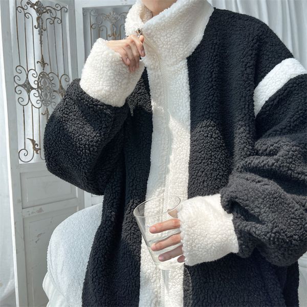 mens jackets plus size 5xlm men winter berber fleece parka coat patchwork color stand collar casual thick warm man 221129, Black;brown
mens jackets plus size 5xlm men winter berber fleece parka coat patchwork color stand collar casual thick warm man 221129, Black;brown