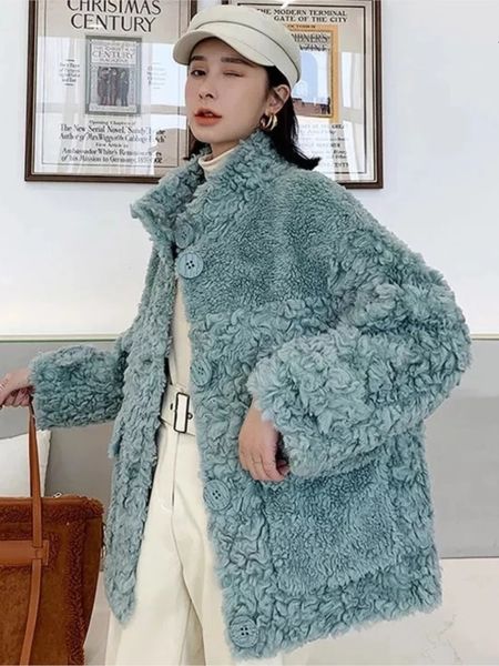 women s fur faux hstar sheep sheared female brief paragraph coat keep warm with thick compound lamb collar shearling 221128, Black
women s fur faux hstar sheep sheared female brief paragraph coat keep warm with thick compound lamb collar shearling 221128, Black