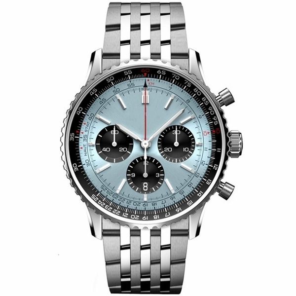wristwatches 47mm mens quartz chronograph aviation pilot watch sky blue green black 221128, Slivery;brown
wristwatches 47mm mens quartz chronograph aviation pilot watch sky blue green black 221128, Slivery;brown