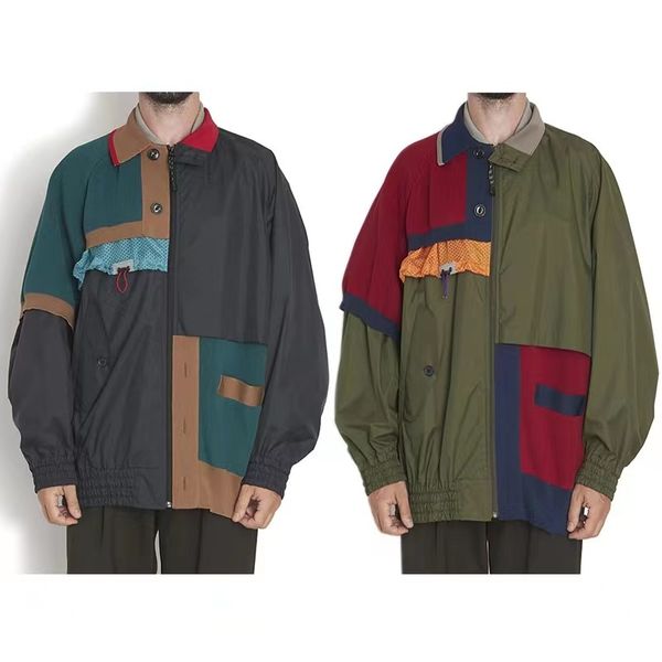 mens jackets 22aw kolor abe runyi japan style twocolor splicing irregular thread loose jacket spring and autumn long sleeve coat 221129, Black;brown
mens jackets 22aw kolor abe runyi japan style twocolor splicing irregular thread loose jacket spring and autumn long sleeve coat 221129, Black;brown