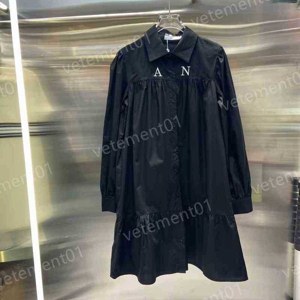 designer women's dresses fashion brand ch..el 22ss embroidered logo personalized button fly shirt dress luxury summer women's part, Black;gray
designer women's dresses fashion brand ch..el 22ss embroidered logo personalized button fly shirt dress luxury summer women's part, Black;gray