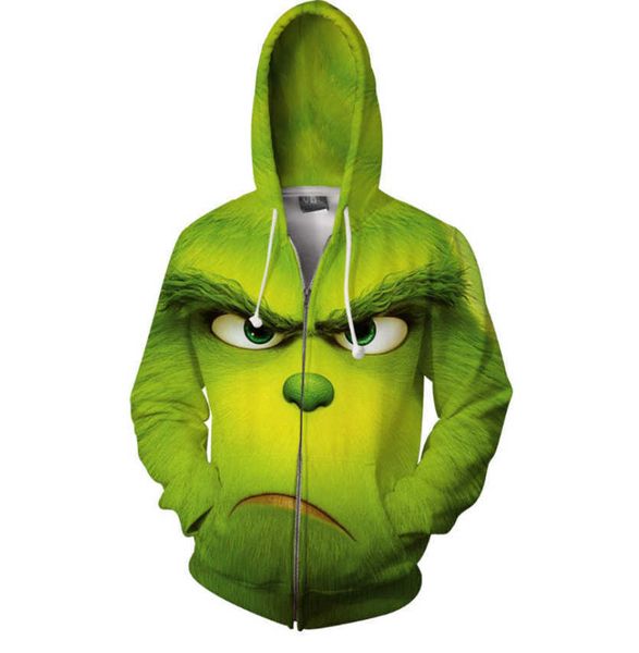 men's hoodies sweatshirts 2022 new green fur strange green same digital printing sweater zipper cosplay peripheral hoodie, Black
men's hoodies sweatshirts 2022 new green fur strange green same digital printing sweater zipper cosplay peripheral hoodie, Black