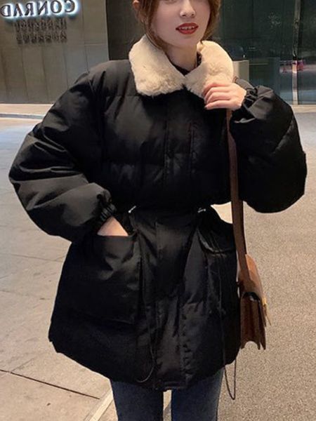 women's down parkas winter coat for women lapel parkas jacket women thick oversize very warm coat zipper office lady vintage long sleev, Black
women's down parkas winter coat for women lapel parkas jacket women thick oversize very warm coat zipper office lady vintage long sleev, Black