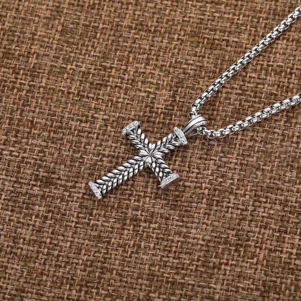 dy necklace classic chain cross jewelry silver pendant diamond necklaces women 2/3mm fashion chains 50cm punk 925 designer luxury hip-hop je
dy necklace classic chain cross jewelry silver pendant diamond necklaces women 2/3mm fashion chains 50cm punk 925 designer luxury hip-hop je
