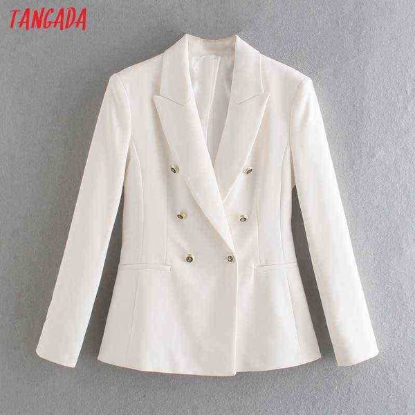 suit tangada women double breasted white blazer female long sleeves elegant jac, White;black
suit tangada women double breasted white blazer female long sleeves elegant jac, White;black