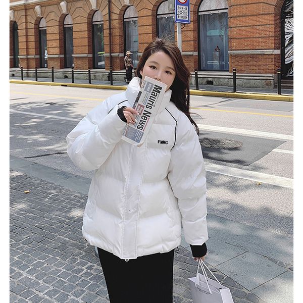 women's down parkas women white bread down jackets fashion baggy coat winter thickening warm female puffer cotton padded zipper jacket, Black
women's down parkas women white bread down jackets fashion baggy coat winter thickening warm female puffer cotton padded zipper jacket, Black