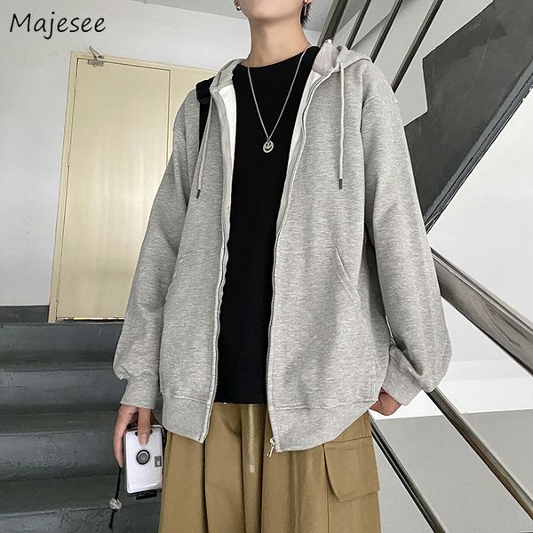 men's jackets men black solid zip up hooded clothes hip pop casual streetwear couple s 3xl loose college personality jacket coats male, Black;brown
men's jackets men black solid zip up hooded clothes hip pop casual streetwear couple s 3xl loose college personality jacket coats male, Black;brown